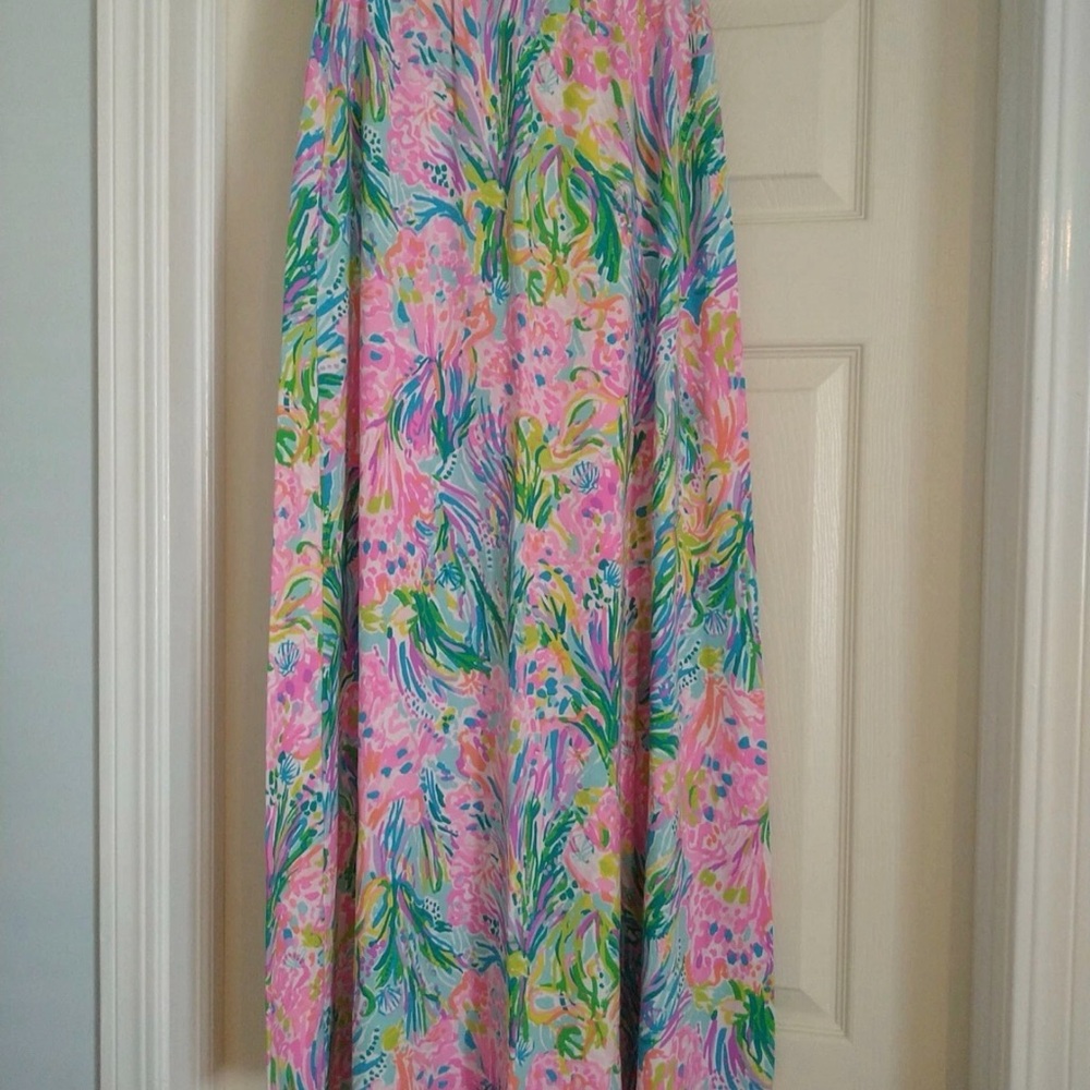 Lilly Pulitzer Nola Beach Floral Maxi Skirt
